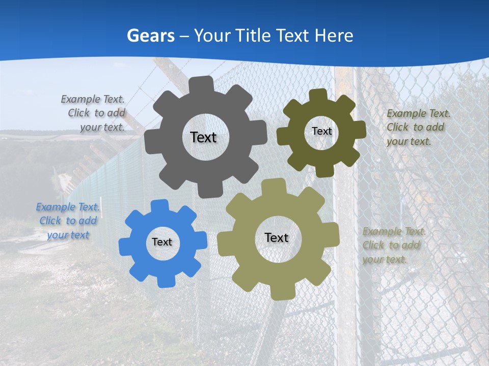 Barbwire Barbed Forbidden PowerPoint Template
