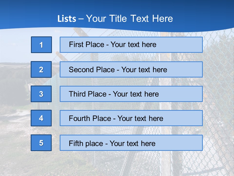 Barbwire Barbed Forbidden PowerPoint Template