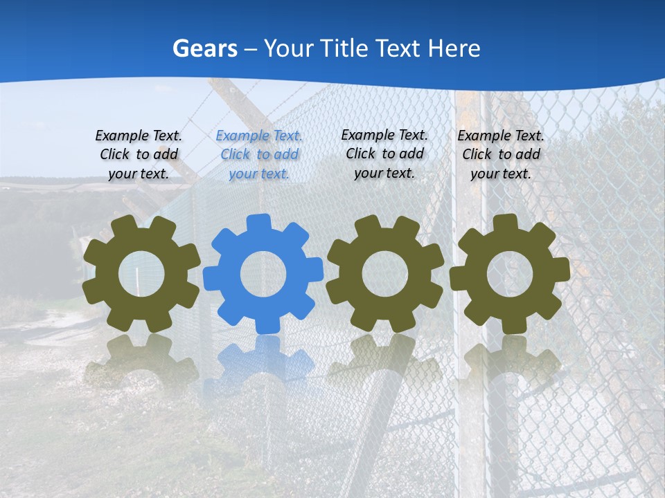 Barbwire Barbed Forbidden PowerPoint Template