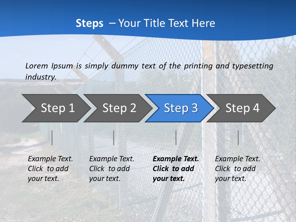 Barbwire Barbed Forbidden PowerPoint Template