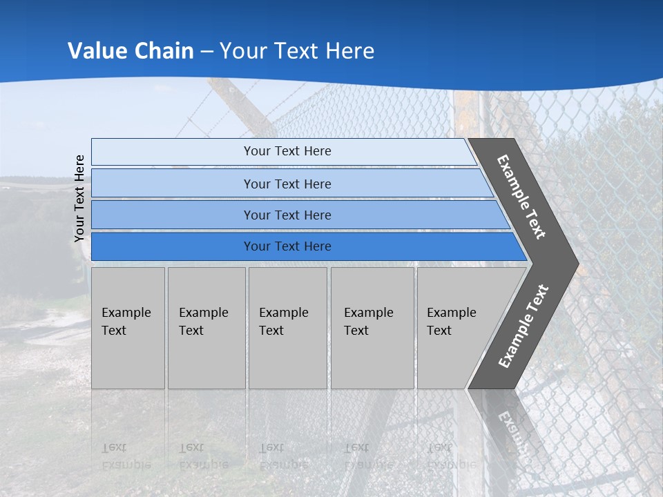 Barbwire Barbed Forbidden PowerPoint Template