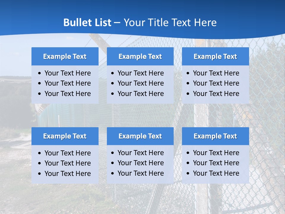 Barbwire Barbed Forbidden PowerPoint Template