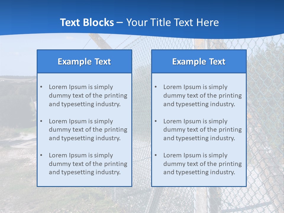Barbwire Barbed Forbidden PowerPoint Template