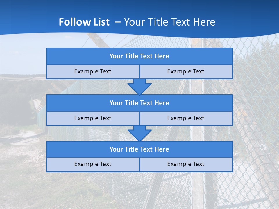 Barbwire Barbed Forbidden PowerPoint Template