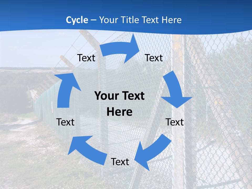 Barbwire Barbed Forbidden PowerPoint Template