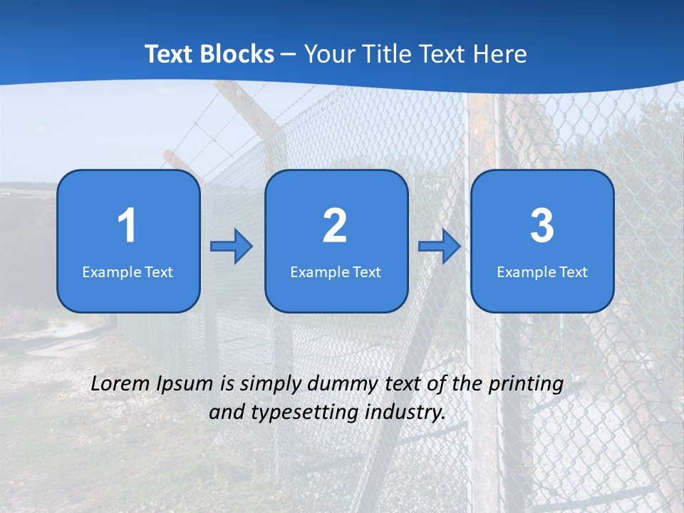 Barbwire Barbed Forbidden PowerPoint Template