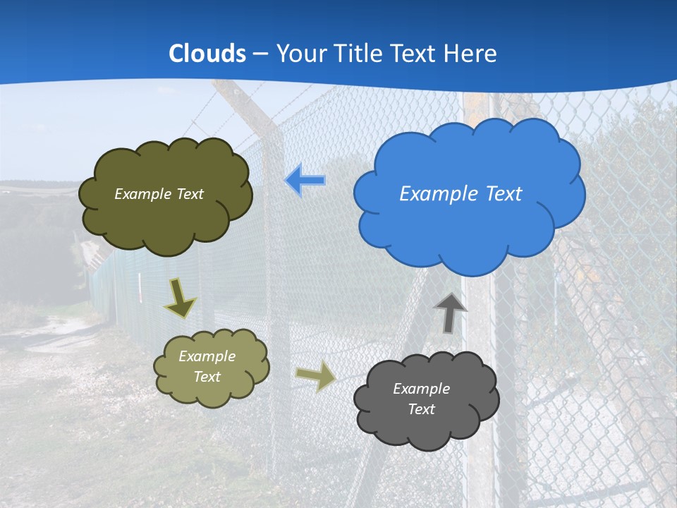 Barbwire Barbed Forbidden PowerPoint Template