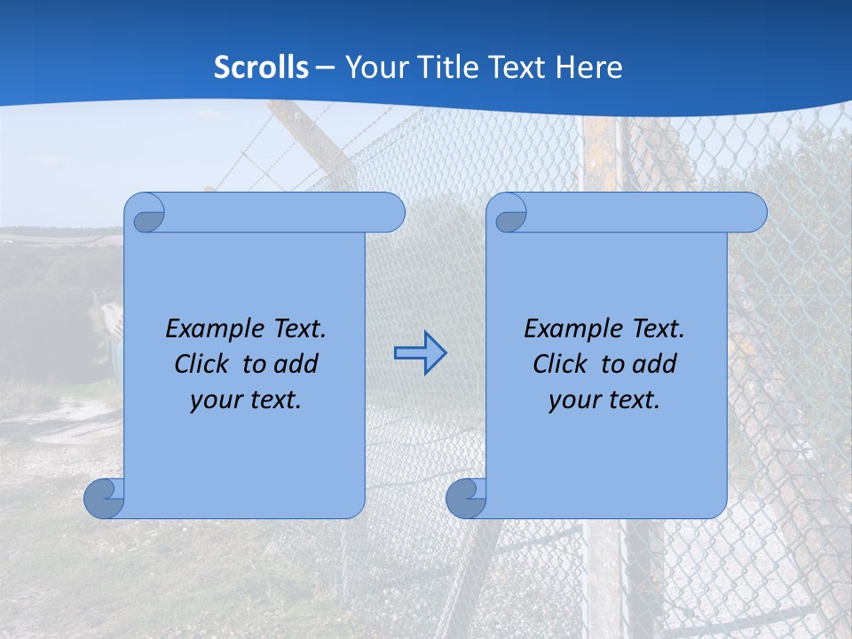 Barbwire Barbed Forbidden PowerPoint Template