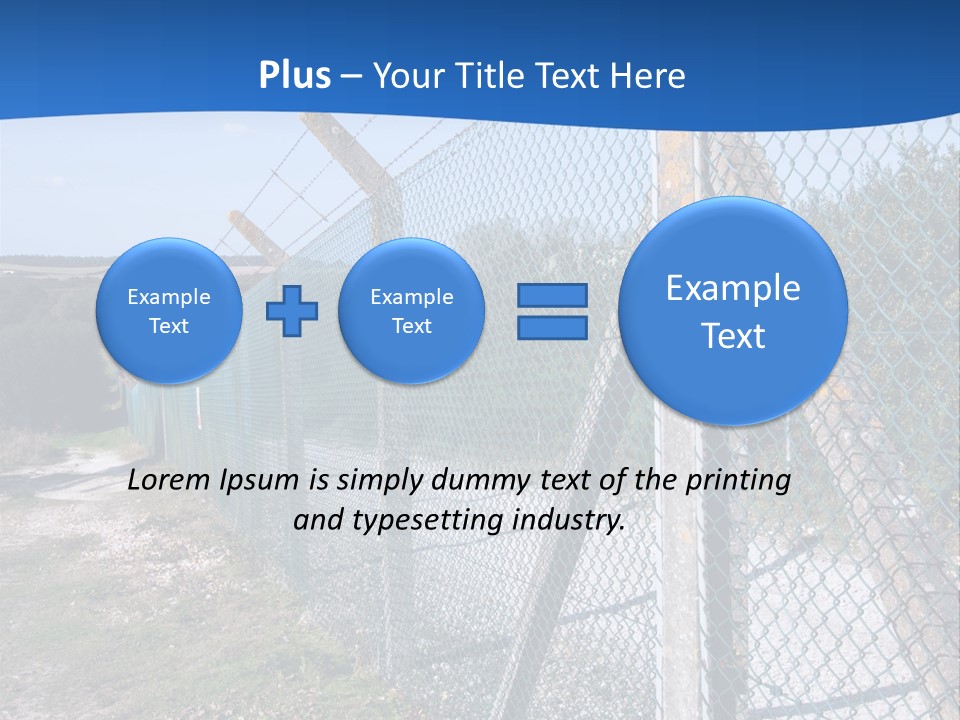 Barbwire Barbed Forbidden PowerPoint Template