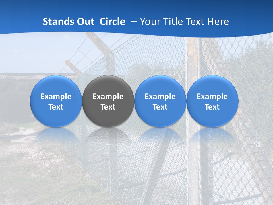 Barbwire Barbed Forbidden PowerPoint Template