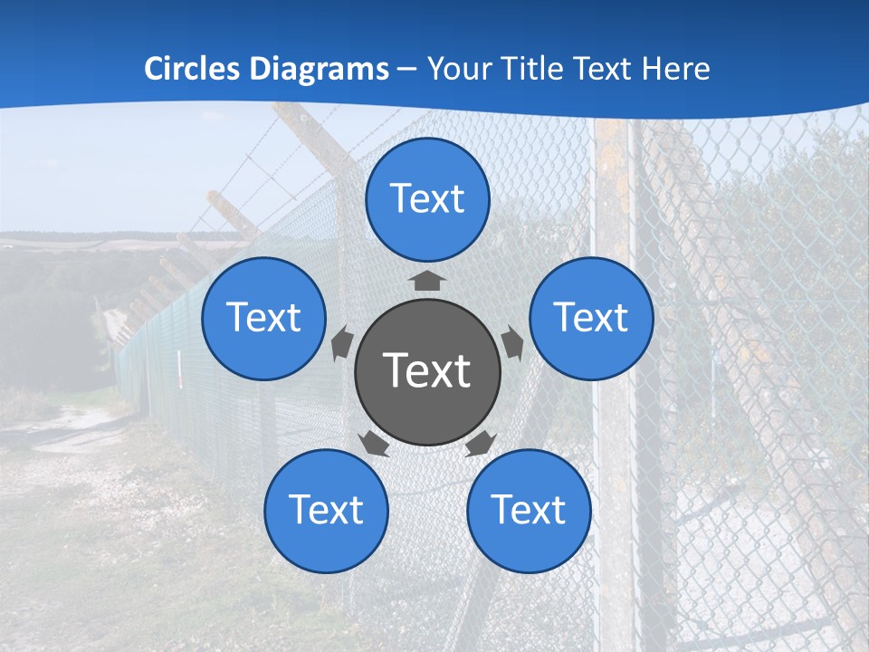 Barbwire Barbed Forbidden PowerPoint Template