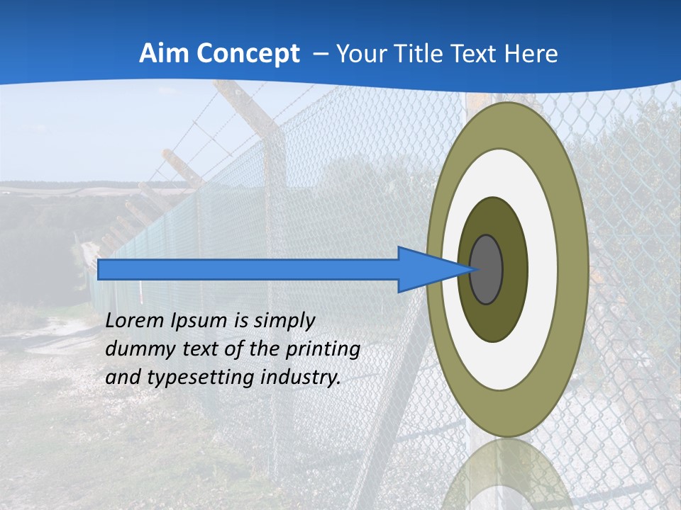 Barbwire Barbed Forbidden PowerPoint Template