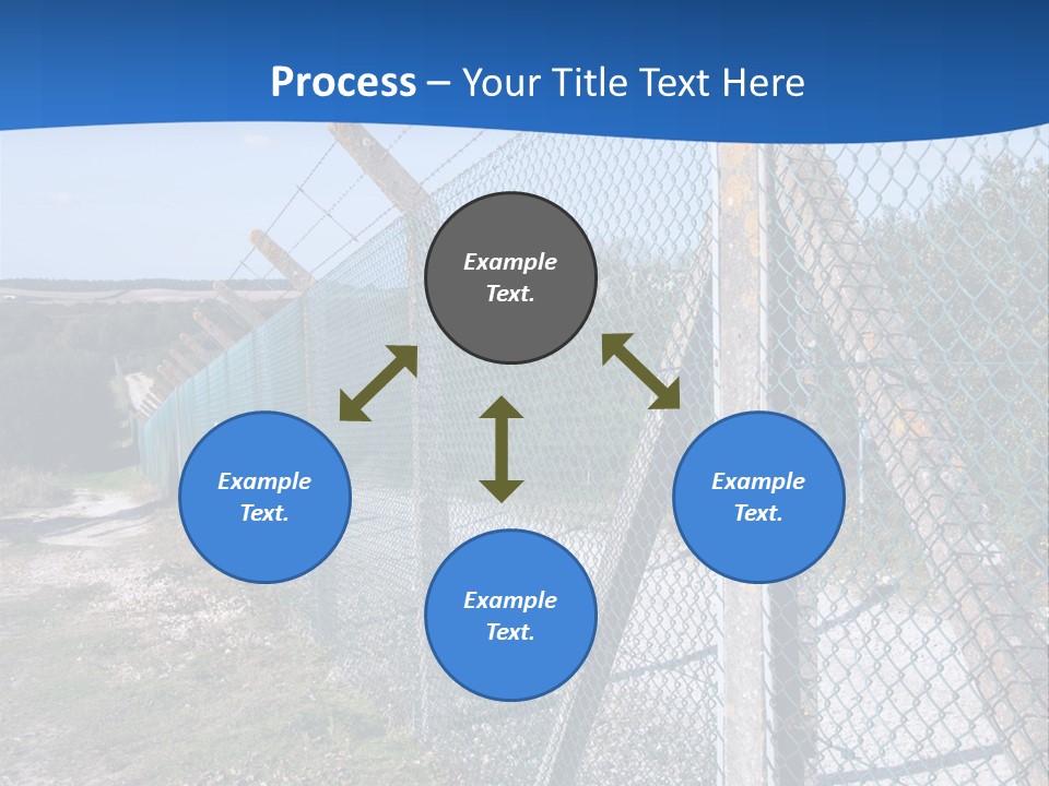 Barbwire Barbed Forbidden PowerPoint Template