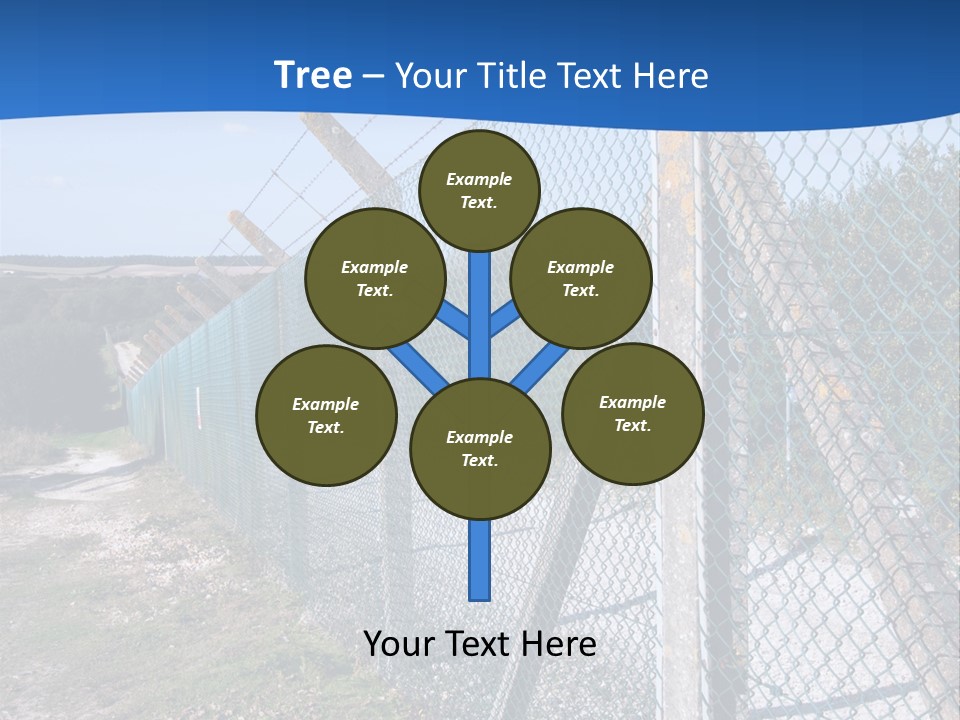 Barbwire Barbed Forbidden PowerPoint Template