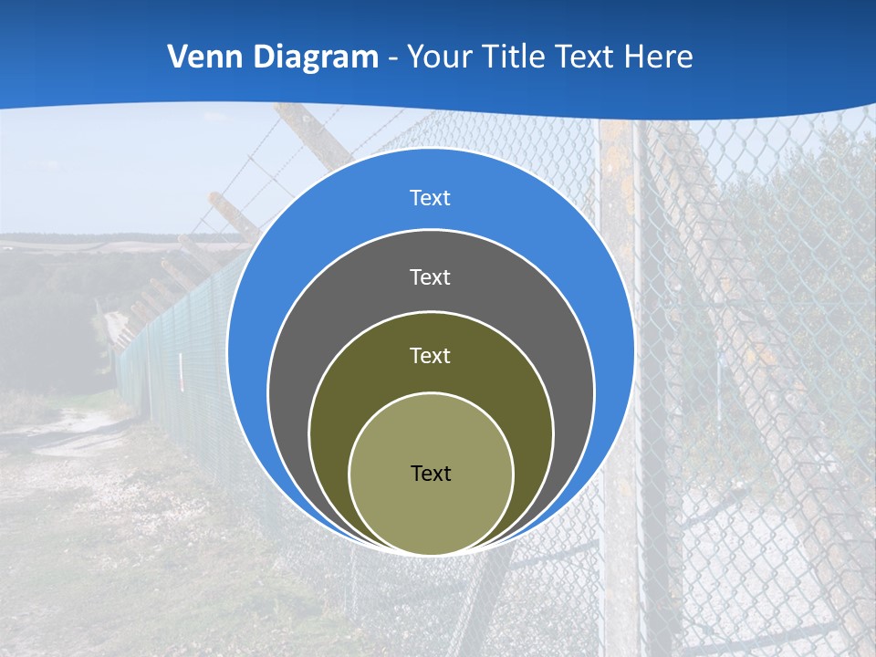 Barbwire Barbed Forbidden PowerPoint Template