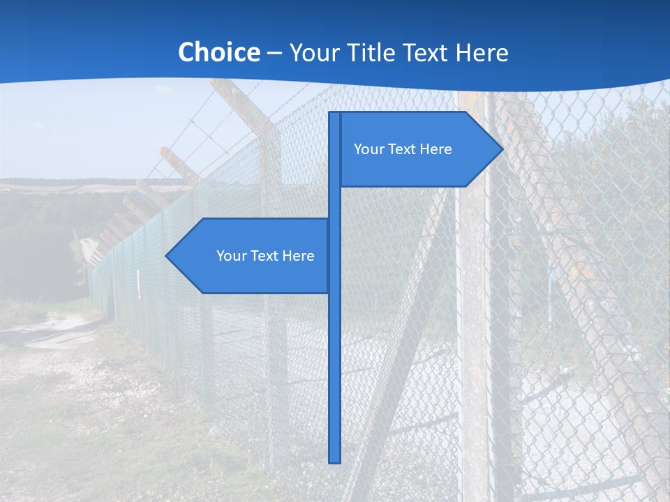 Barbwire Barbed Forbidden PowerPoint Template