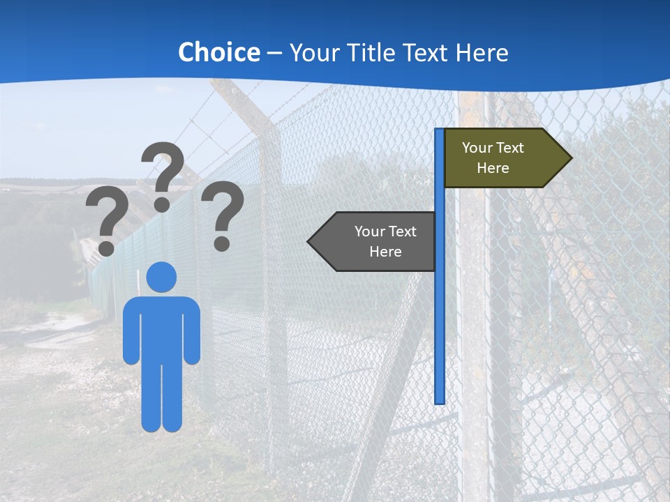 Barbwire Barbed Forbidden PowerPoint Template