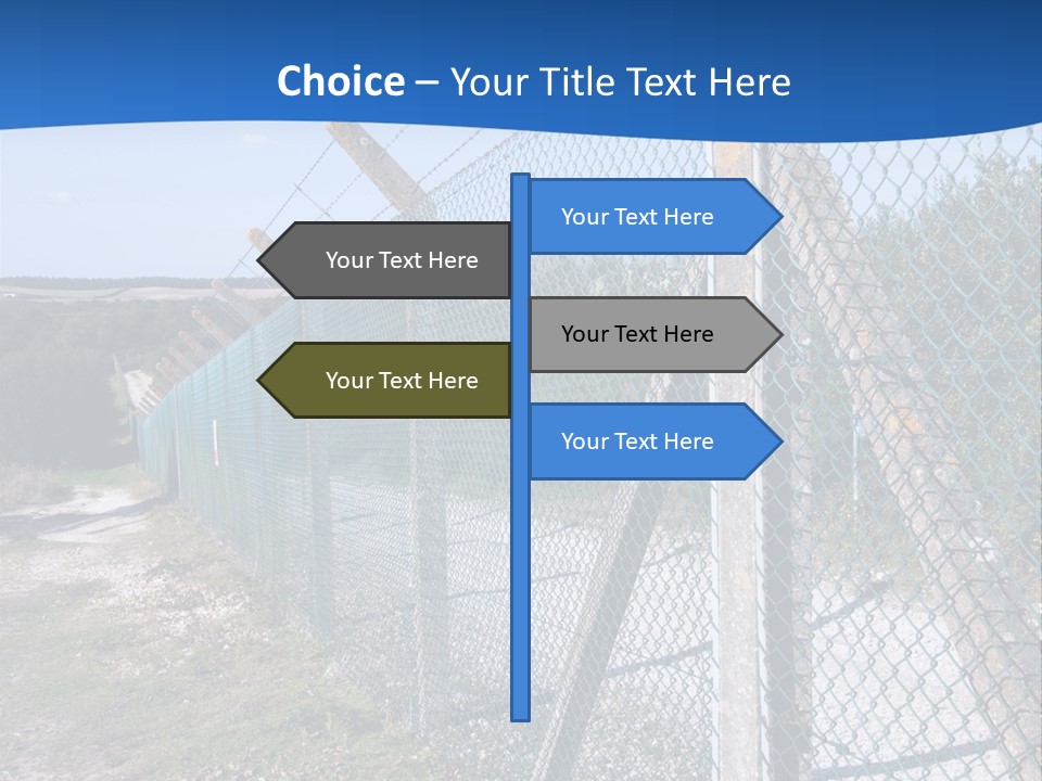 Barbwire Barbed Forbidden PowerPoint Template