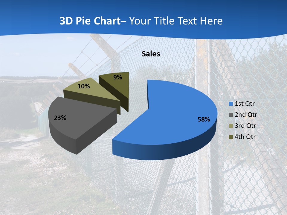 Barbwire Barbed Forbidden PowerPoint Template