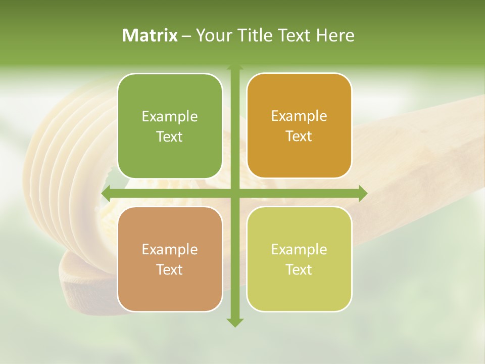 Fresh Milk Product Margarine PowerPoint Template