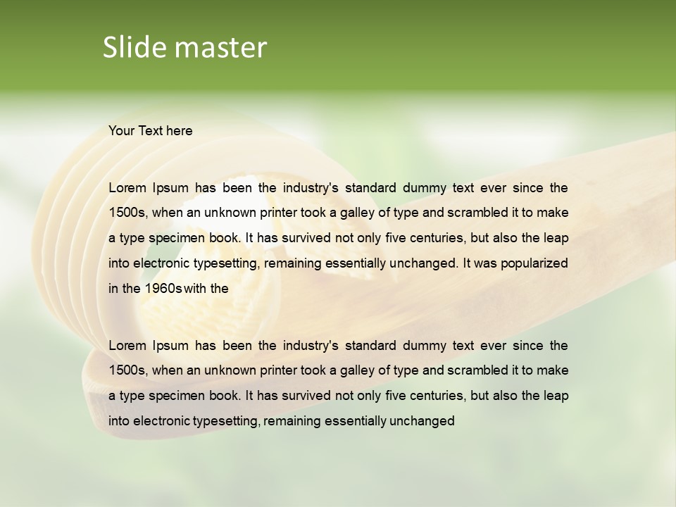 Fresh Milk Product Margarine PowerPoint Template