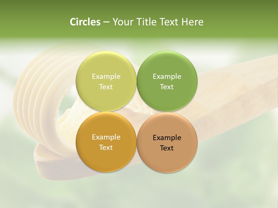 Fresh Milk Product Margarine PowerPoint Template