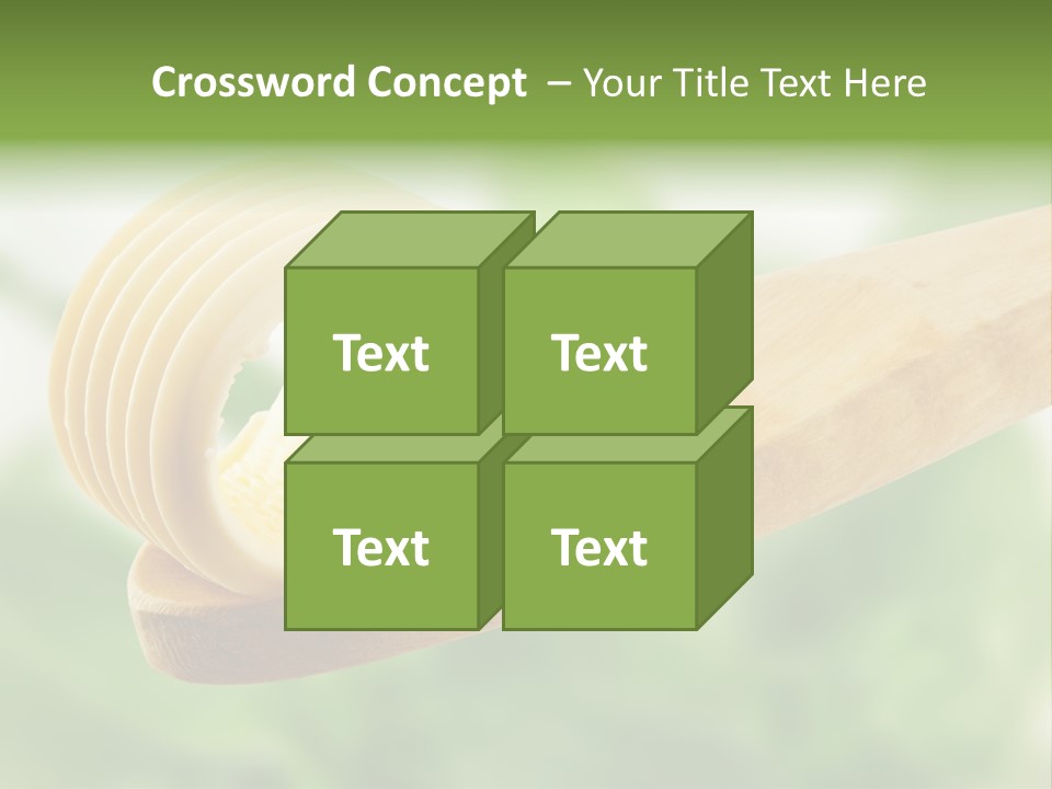 Fresh Milk Product Margarine PowerPoint Template