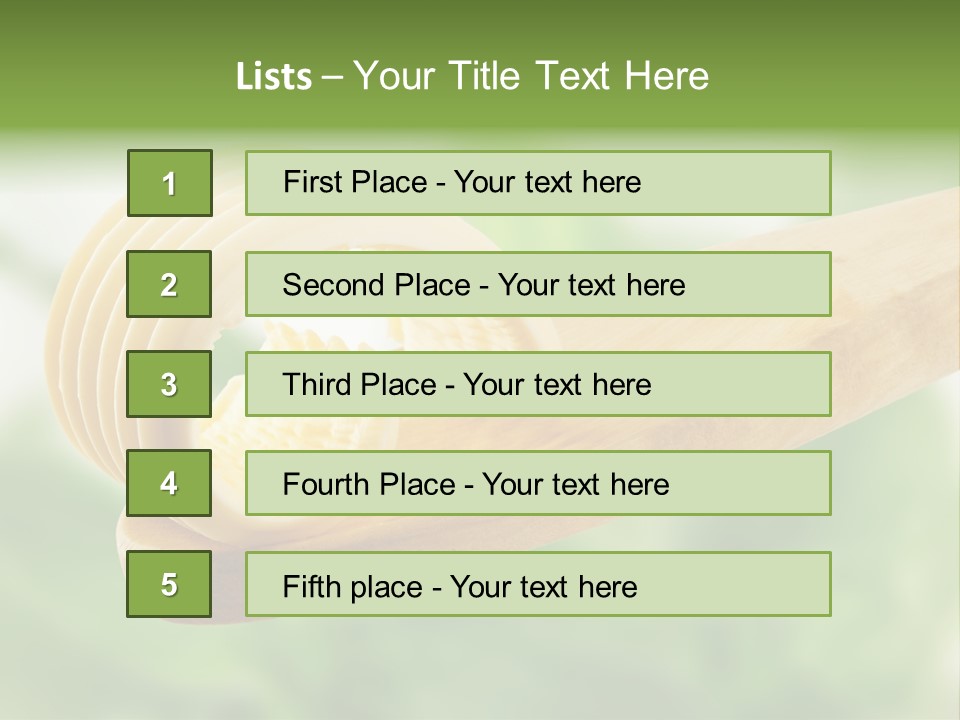 Fresh Milk Product Margarine PowerPoint Template