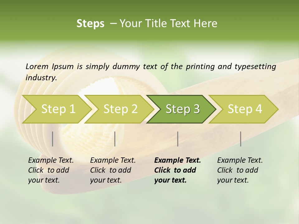 Fresh Milk Product Margarine PowerPoint Template