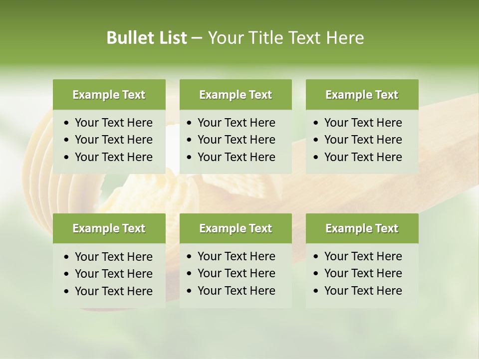 Fresh Milk Product Margarine PowerPoint Template