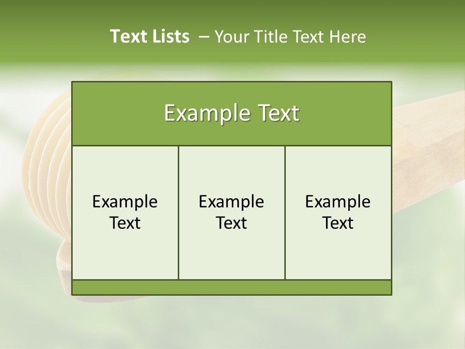Fresh Milk Product Margarine PowerPoint Template