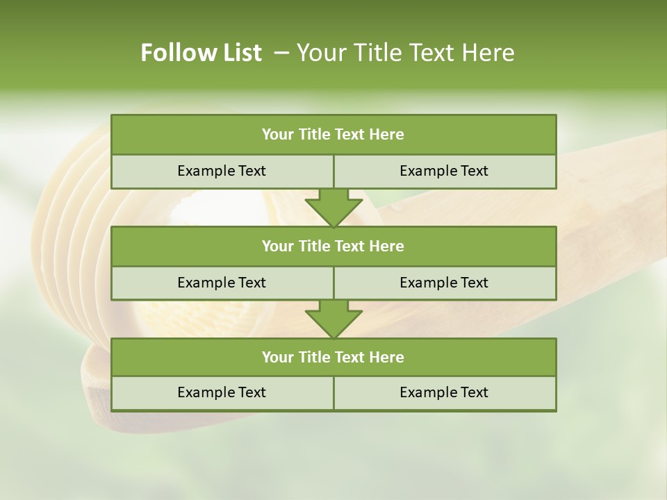 Fresh Milk Product Margarine PowerPoint Template