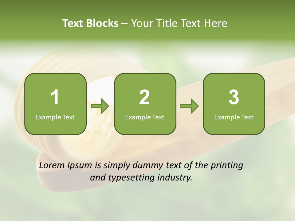 Fresh Milk Product Margarine PowerPoint Template