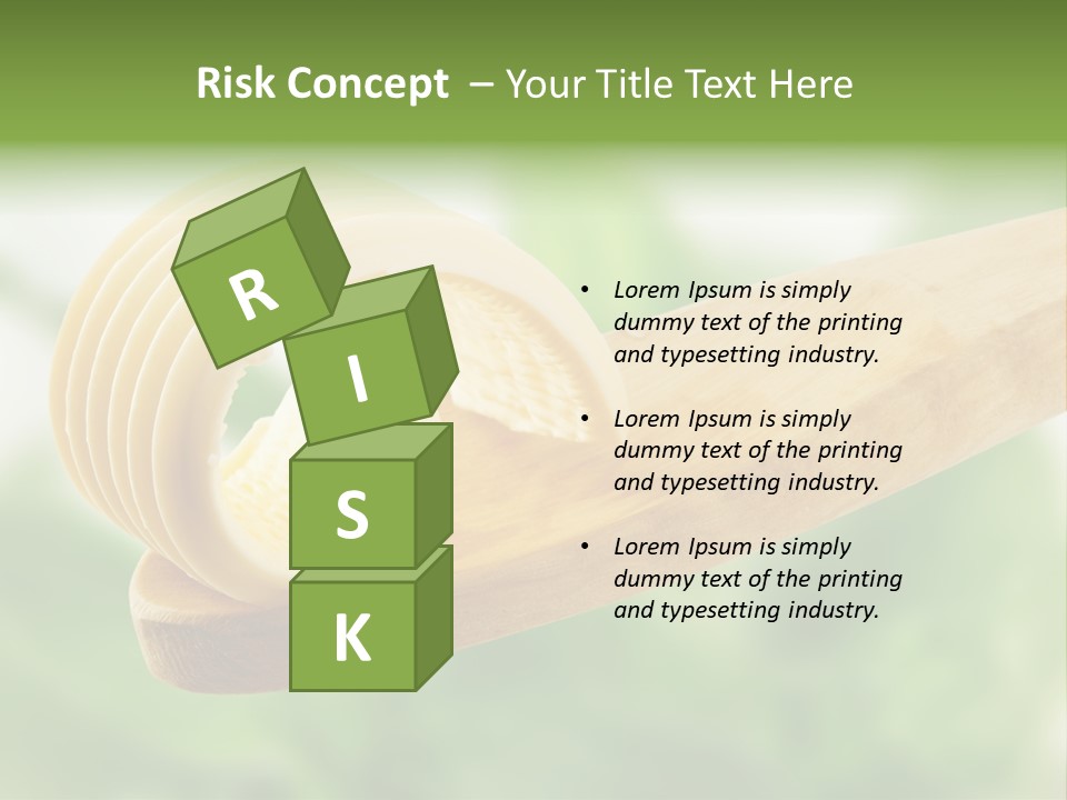 Fresh Milk Product Margarine PowerPoint Template