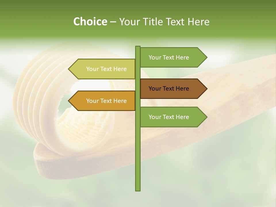 Fresh Milk Product Margarine PowerPoint Template