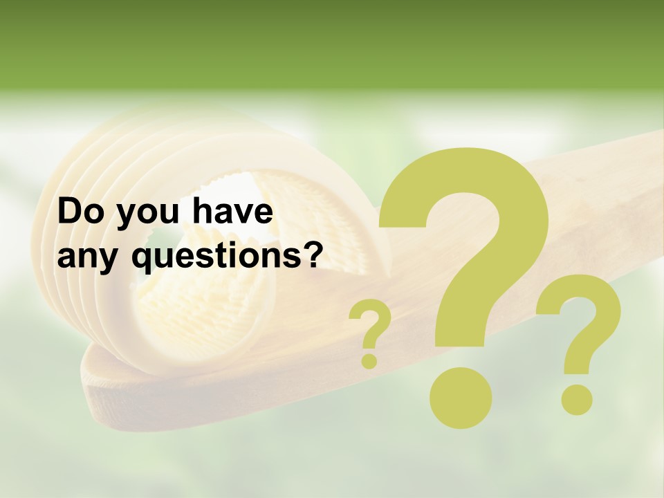 Fresh Milk Product Margarine PowerPoint Template