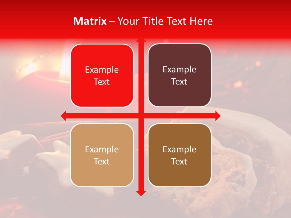 Tunnel Advent Cake PowerPoint Template