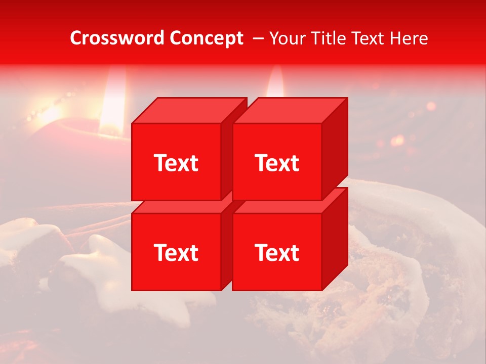 Tunnel Advent Cake PowerPoint Template