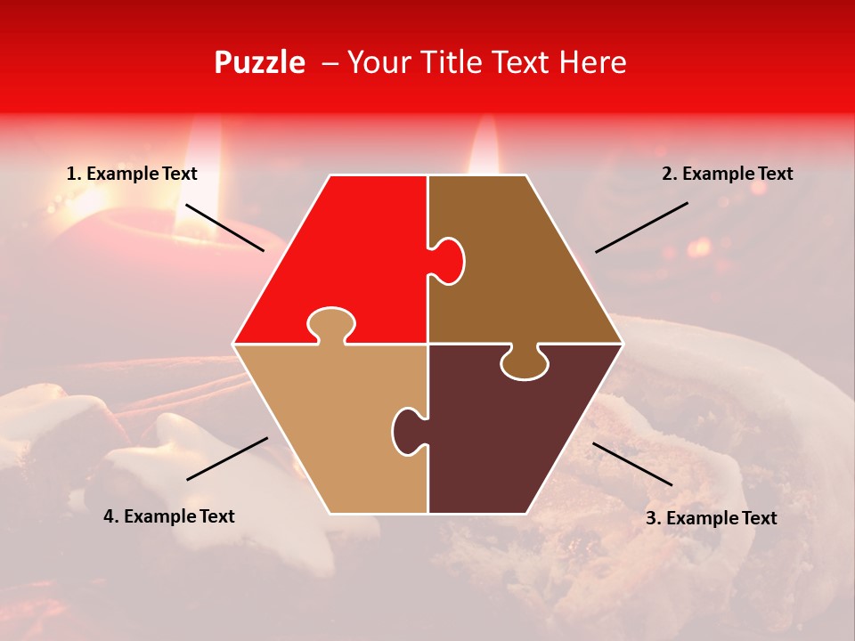 Tunnel Advent Cake PowerPoint Template