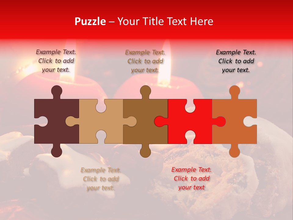 Tunnel Advent Cake PowerPoint Template