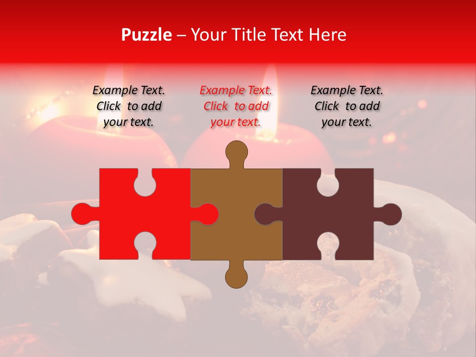 Tunnel Advent Cake PowerPoint Template