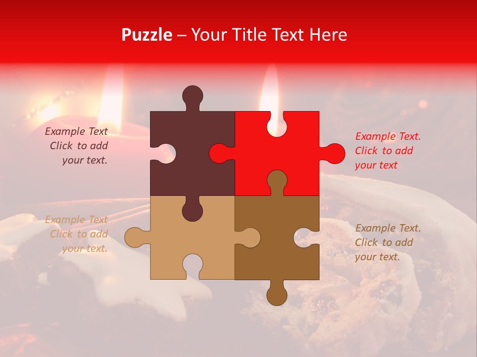 Tunnel Advent Cake PowerPoint Template