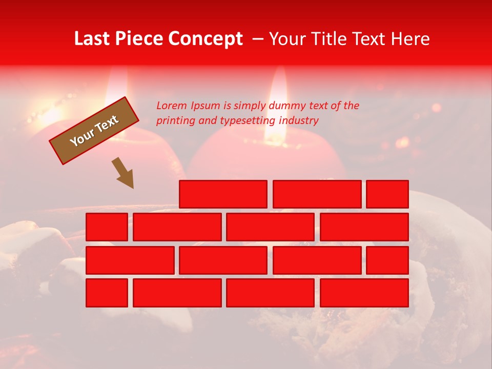 Tunnel Advent Cake PowerPoint Template