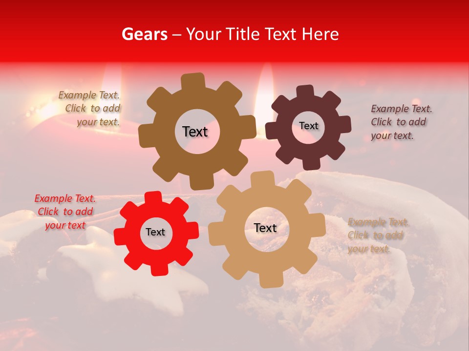 Tunnel Advent Cake PowerPoint Template
