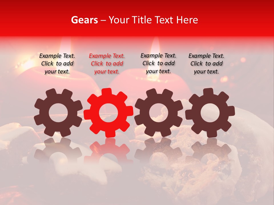 Tunnel Advent Cake PowerPoint Template