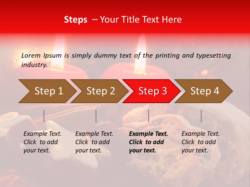 Tunnel Advent Cake PowerPoint Template