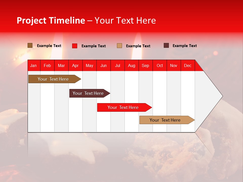 Tunnel Advent Cake PowerPoint Template