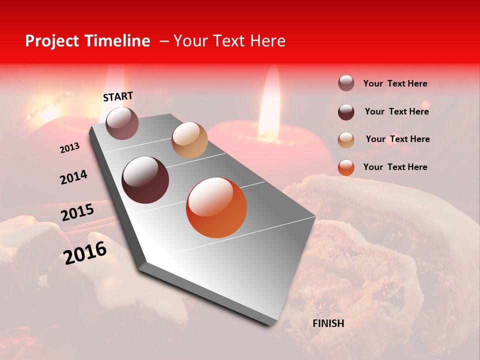 Tunnel Advent Cake PowerPoint Template