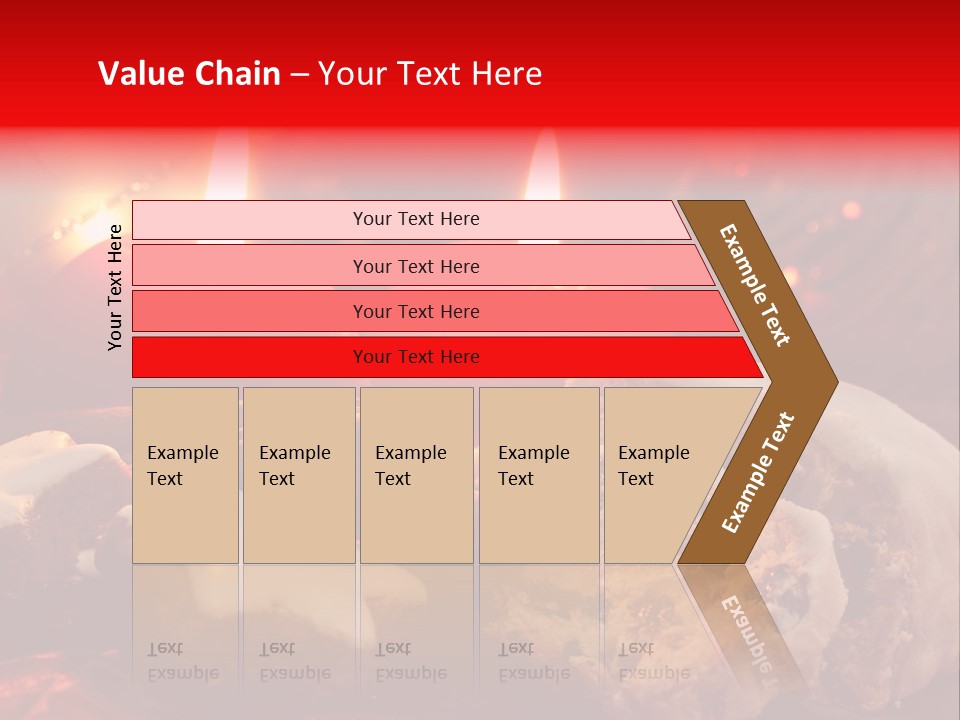 Tunnel Advent Cake PowerPoint Template