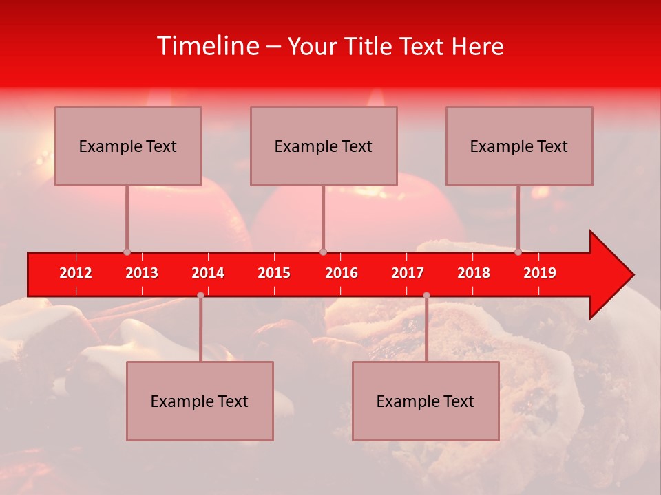 Tunnel Advent Cake PowerPoint Template